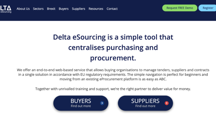 Delta eSourcing tenders